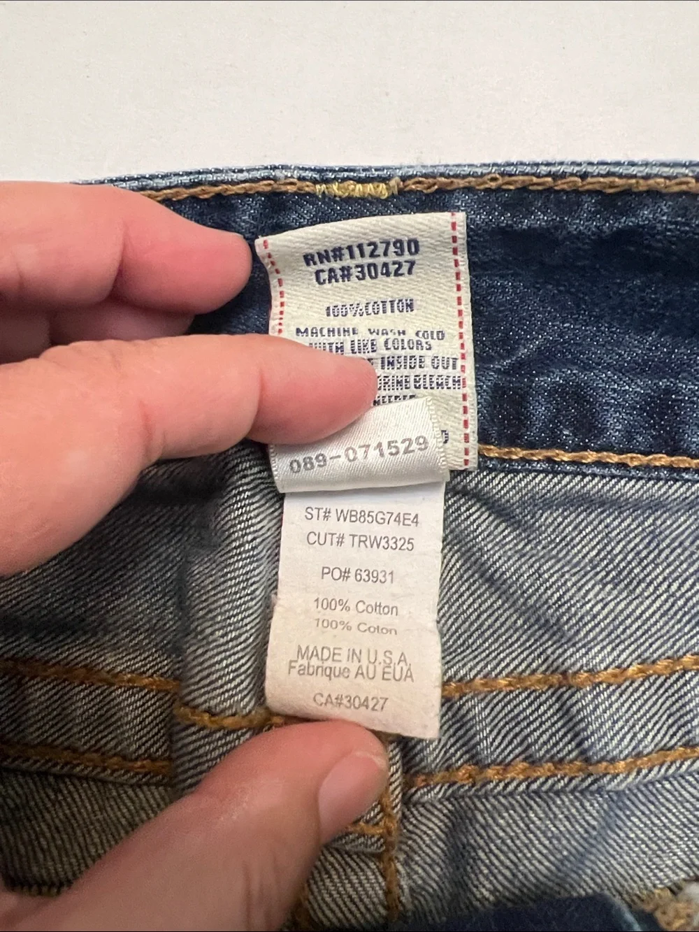 TRUE RELIGION Y2K MICRO MINI 10” MANDY MADE IN USA VTG FRAYED RAW HEM LOW RISE
